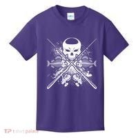 Grunge Skull Fish Bone Fishing Kids T-Shirt thumb 0