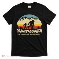 Grandpa Squatch Funny Bigfoot Sasquatch Fathers Day Gift T-Shirt thumb 0