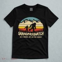 Grandpa Squatch Funny Bigfoot Sasquatch Fathers Day Gift T-Shirt thumb 5