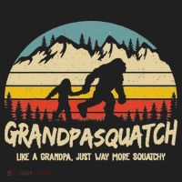 Grandpa Squatch Funny Bigfoot Sasquatch Fathers Day Gift Beanie thumb 2