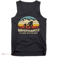 Grandpa Squatch Funny Bigfoot Sasquatch Fathers Day Gift Tank Top thumb 0