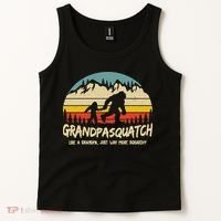 Grandpa Squatch Funny Bigfoot Sasquatch Fathers Day Gift Tank Top thumb 2