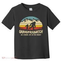 Grandpa Squatch Funny Bigfoot Sasquatch Fathers Day Gift Toddler T-Shirt thumb 0