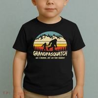 Grandpa Squatch Funny Bigfoot Sasquatch Fathers Day Gift Toddler T-Shirt thumb 2