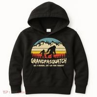 Grandpa Squatch Funny Bigfoot Sasquatch Fathers Day Gift Kids Hoodie thumb 0
