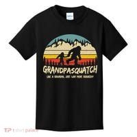 Grandpa Squatch Funny Bigfoot Sasquatch Fathers Day Gift Kids T-Shirt thumb 0