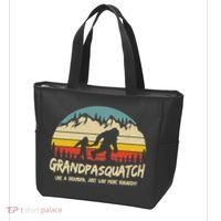Grandpa Squatch Funny Bigfoot Sasquatch Fathers Day Gift Tote Bag thumb 3