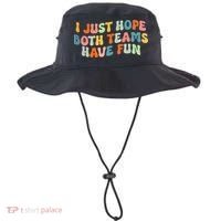 Groovy Style Funny Football I Just Hope Both Teams Have Fun Bucket Hat thumb 0