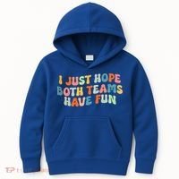 Groovy Style Funny Football I Just Hope Both Teams Have Fun Kids Hoodie thumb 0