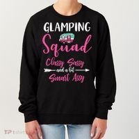 Glamping Squad Funny Matching Family Camping Trip Gift Women's Sweatshirt thumb 0