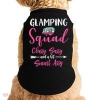 Glamping Squad Funny Matching Family Camping Trip Gift Doggie Tank thumb 0