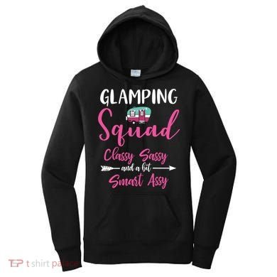 Glamping Squad Funny Matching Family Camping Trip Gift Women's Hoodie