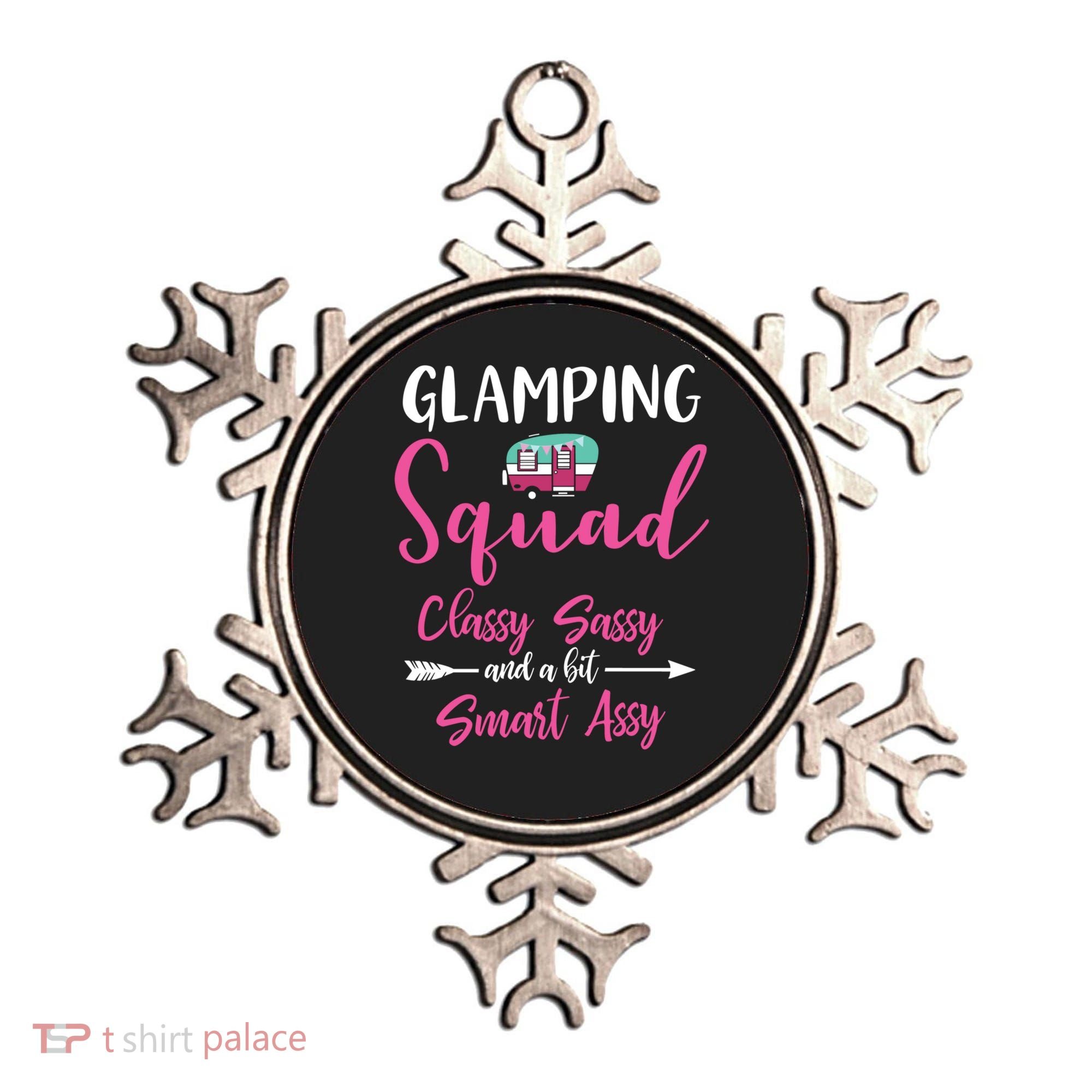 Glamping Squad Funny Matching Family Camping Trip Gift Ornament