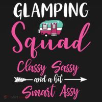 Glamping Squad Funny Matching Family Camping Trip Gift Ornament thumb 1