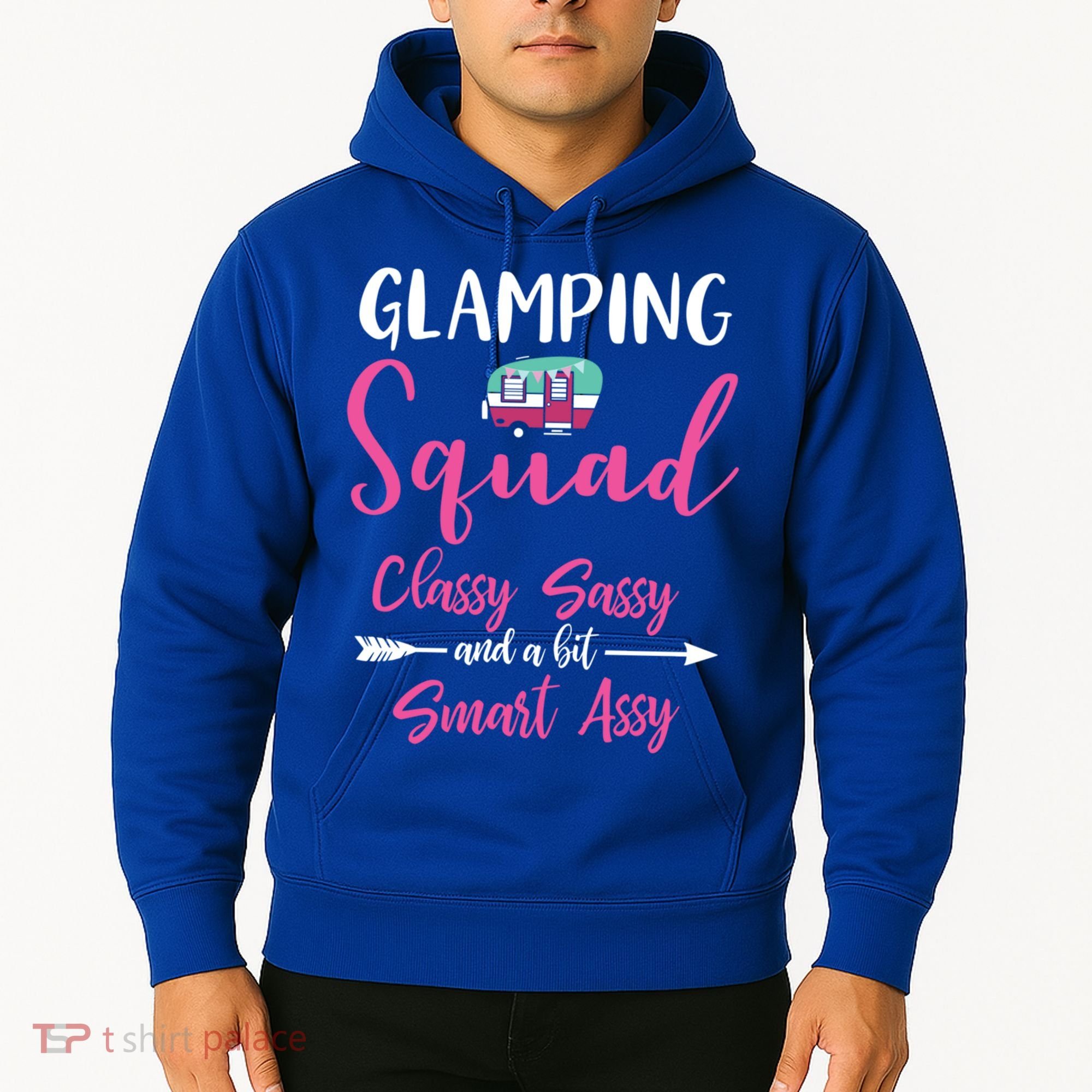 Glamping Squad Funny Matching Family Camping Trip Gift Hoodie