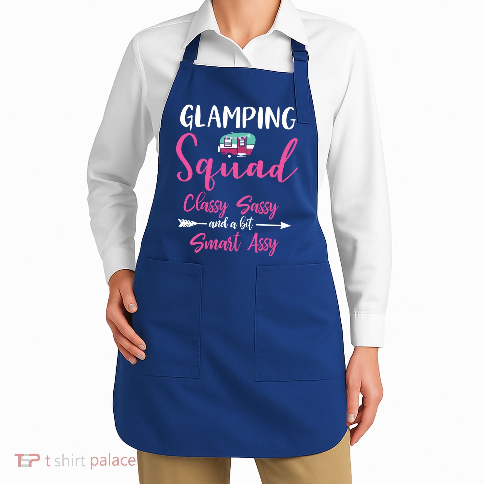 Glamping Squad Funny Matching Family Camping Trip Gift Apron