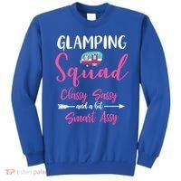 Glamping Squad Funny Matching Family Camping Trip Gift Sweatshirt thumb 0