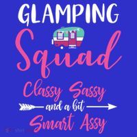 Glamping Squad Funny Matching Family Camping Trip Gift Sweatshirt thumb 3