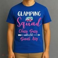 Glamping Squad Funny Matching Family Camping Trip Gift T-Shirt thumb 3