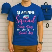 Glamping Squad Funny Matching Family Camping Trip Gift T-Shirt thumb 6
