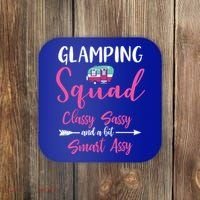 Glamping Squad Funny Matching Family Camping Trip Gift Coaster thumb 0