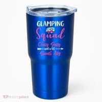 Glamping Squad Funny Matching Family Camping Trip Gift Tumbler thumb 0