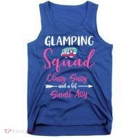 Glamping Squad Funny Matching Family Camping Trip Gift Tank Top thumb 0