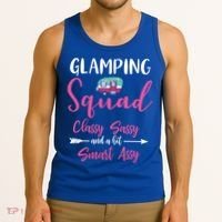 Glamping Squad Funny Matching Family Camping Trip Gift Tank Top thumb 3