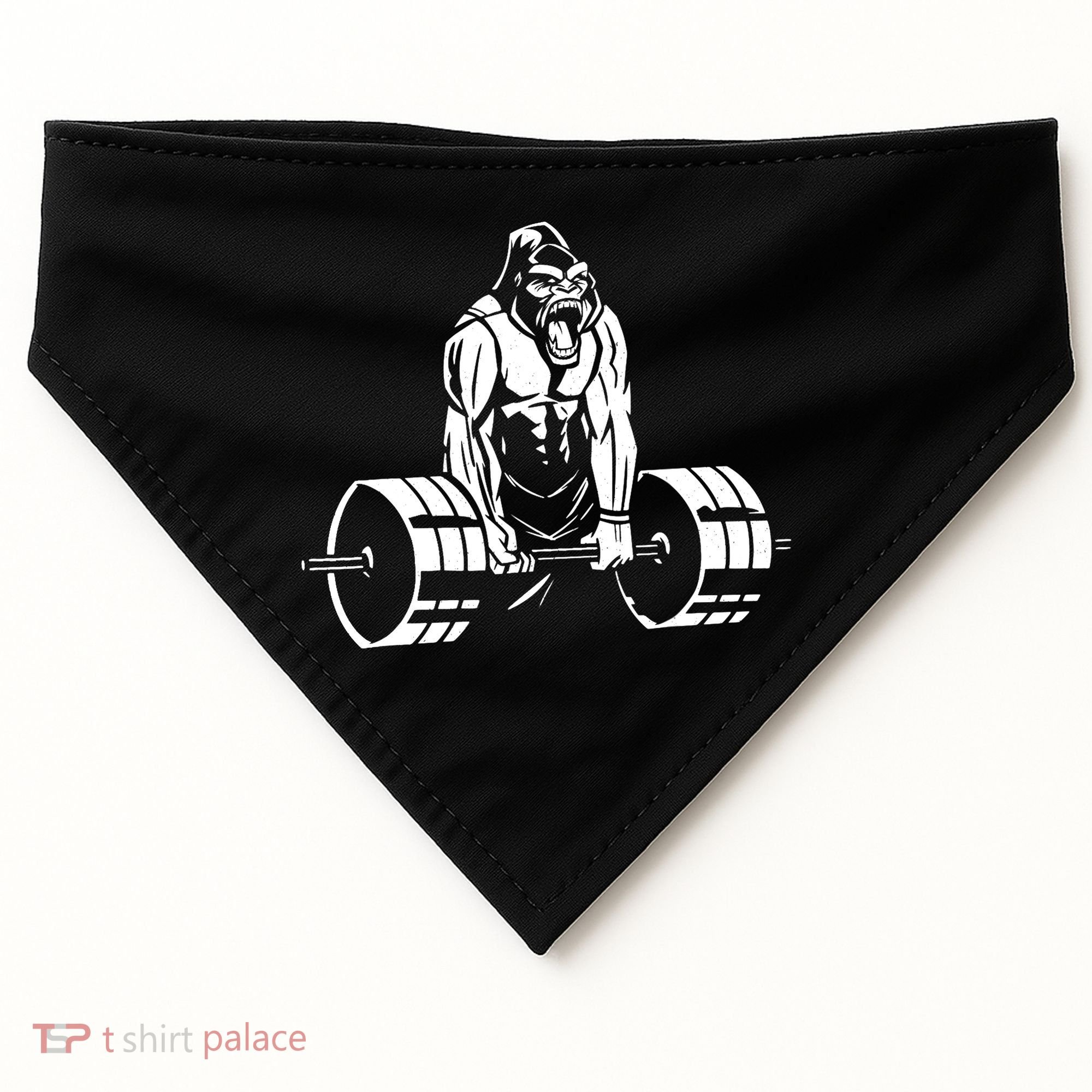 Gorilla Strength – Funny Gym Bodybuilding Weightlifting USA-Made Doggie Bandana