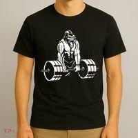 Gorilla Strength – Funny Gym Bodybuilding Weightlifting T-Shirt thumb 3