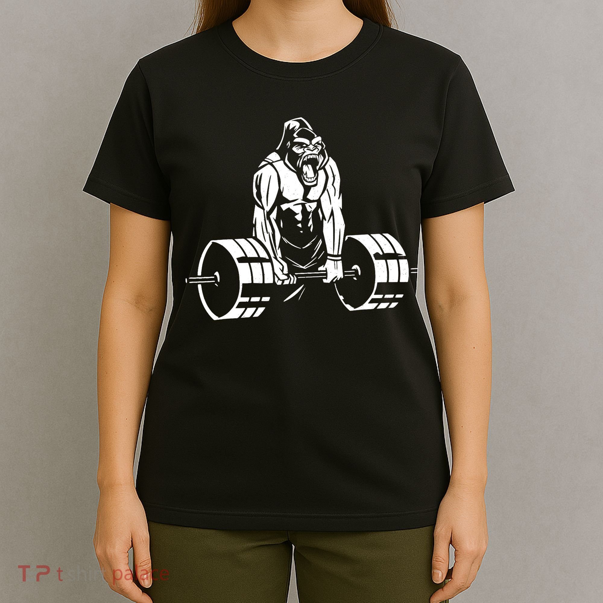 Gorilla Strength – Funny Gym Bodybuilding Weightlifting T-Shirt