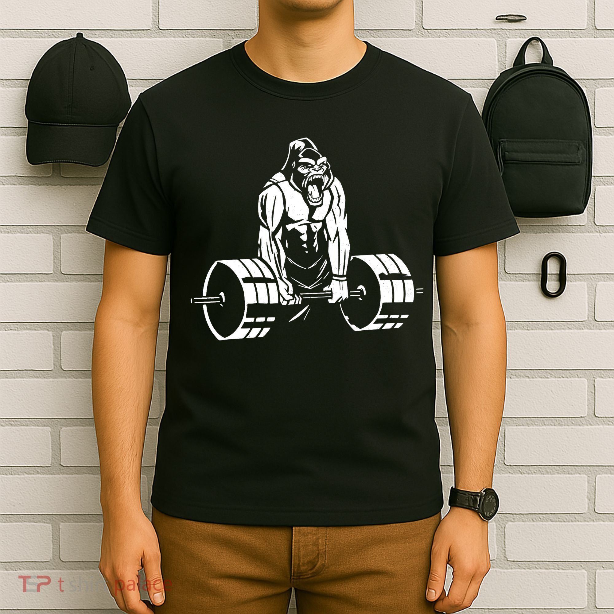 Gorilla Strength – Funny Gym Bodybuilding Weightlifting T-Shirt