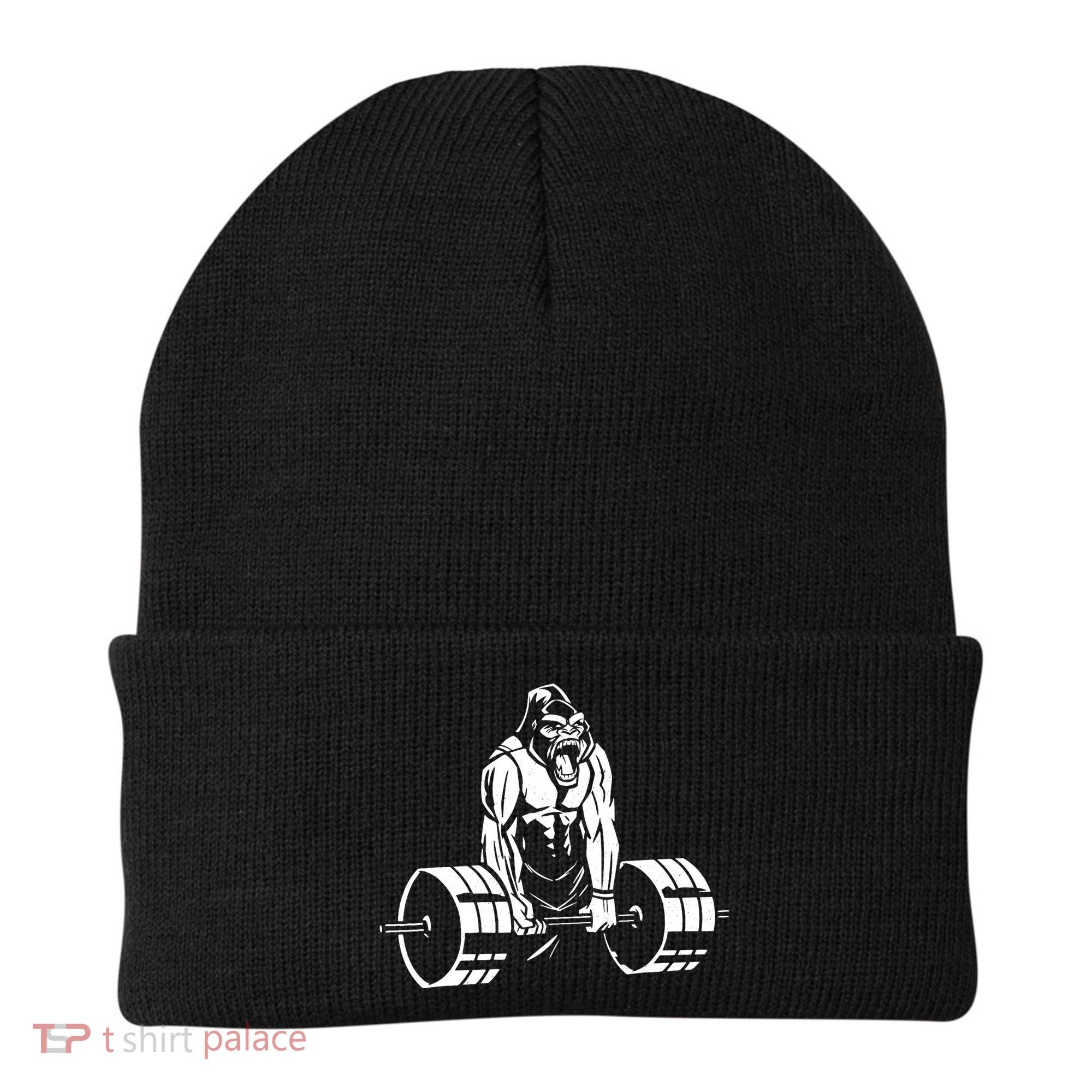 Gorilla Strength – Funny Gym Bodybuilding Weightlifting Beanie