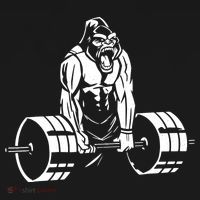 Gorilla Strength – Funny Gym Bodybuilding Weightlifting Mousepad thumb 1