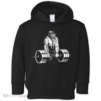 Gorilla Strength – Funny Gym Bodybuilding Weightlifting Toddler Hoodie thumb 0