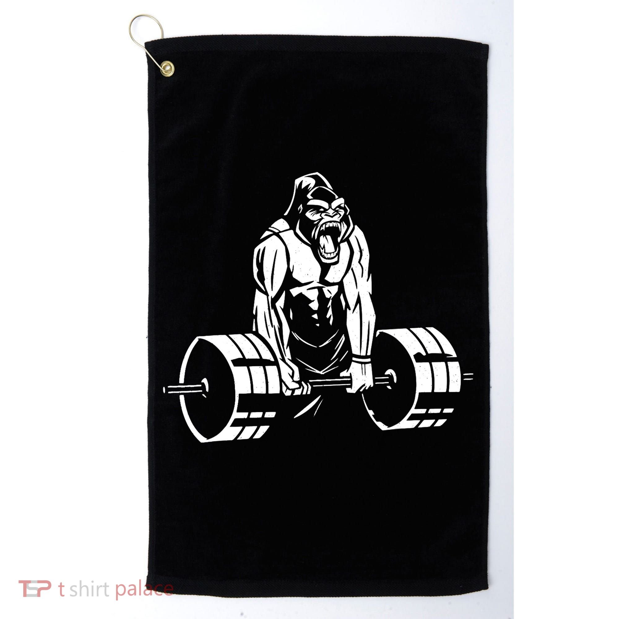 Gorilla Strength – Funny Gym Bodybuilding Weightlifting Golf Towel