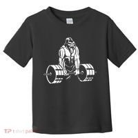 Gorilla Strength – Funny Gym Bodybuilding Weightlifting Toddler T-Shirt thumb 0