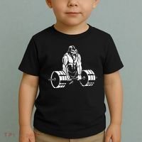 Gorilla Strength – Funny Gym Bodybuilding Weightlifting Toddler T-Shirt thumb 2