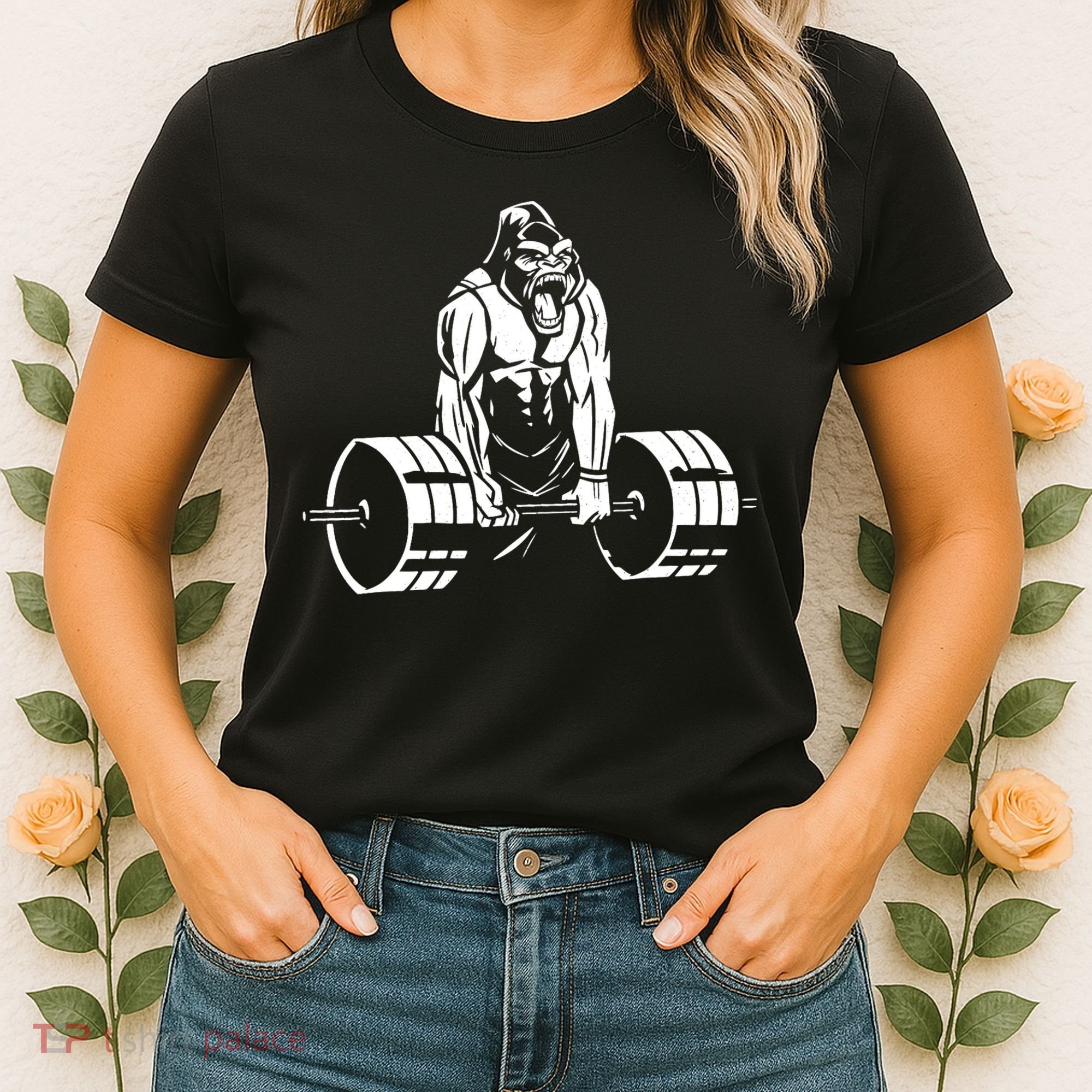 Gorilla Strength – Funny Gym Bodybuilding Weightlifting Women's T-Shirt