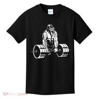 Gorilla Strength – Funny Gym Bodybuilding Weightlifting Kids T-Shirt thumb 0