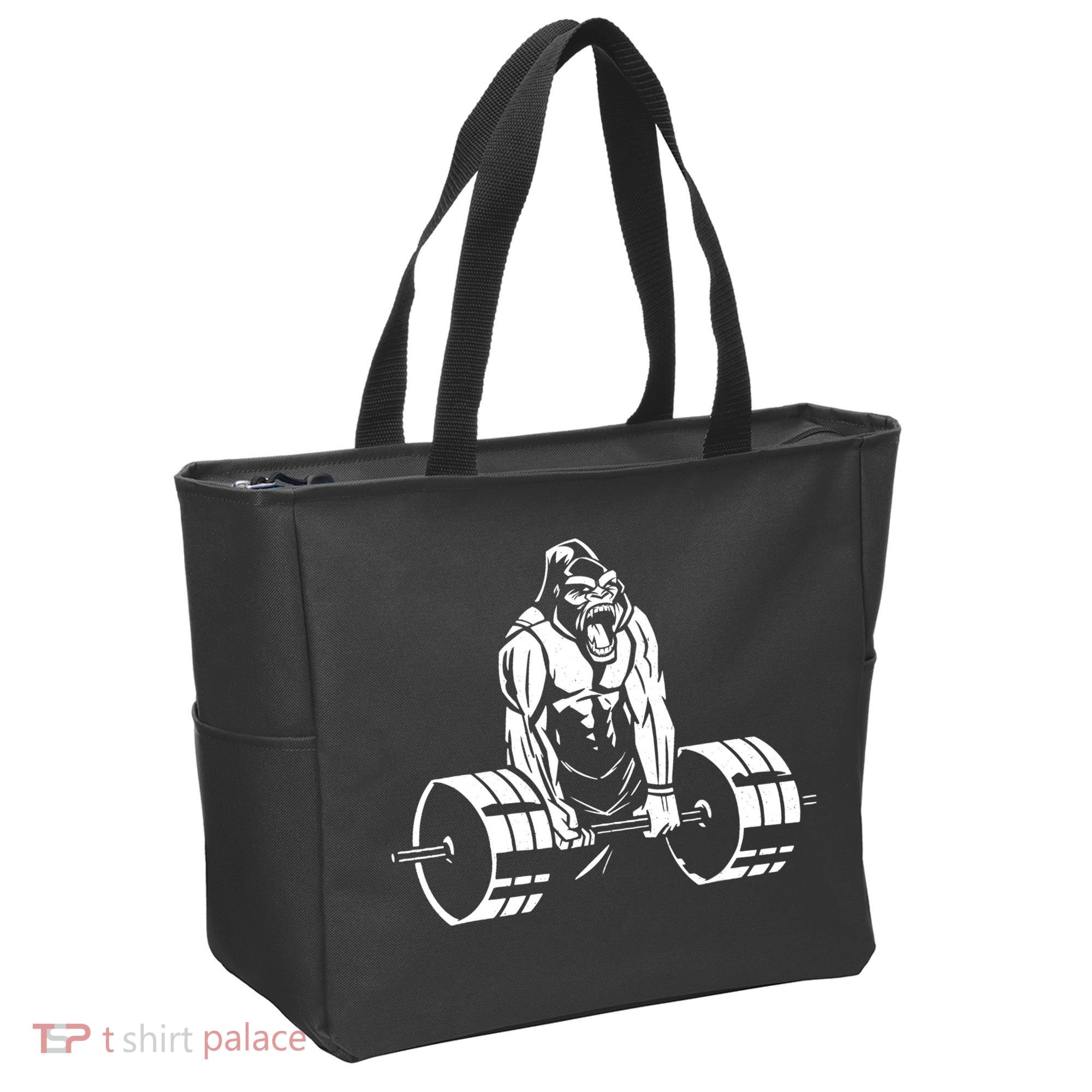 Gorilla Strength – Funny Gym Bodybuilding Weightlifting Tote Bag