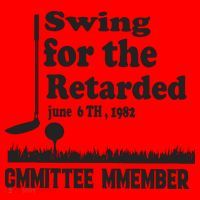 Golf Swing For The Retarded Committee Member Santa Hat thumb 1