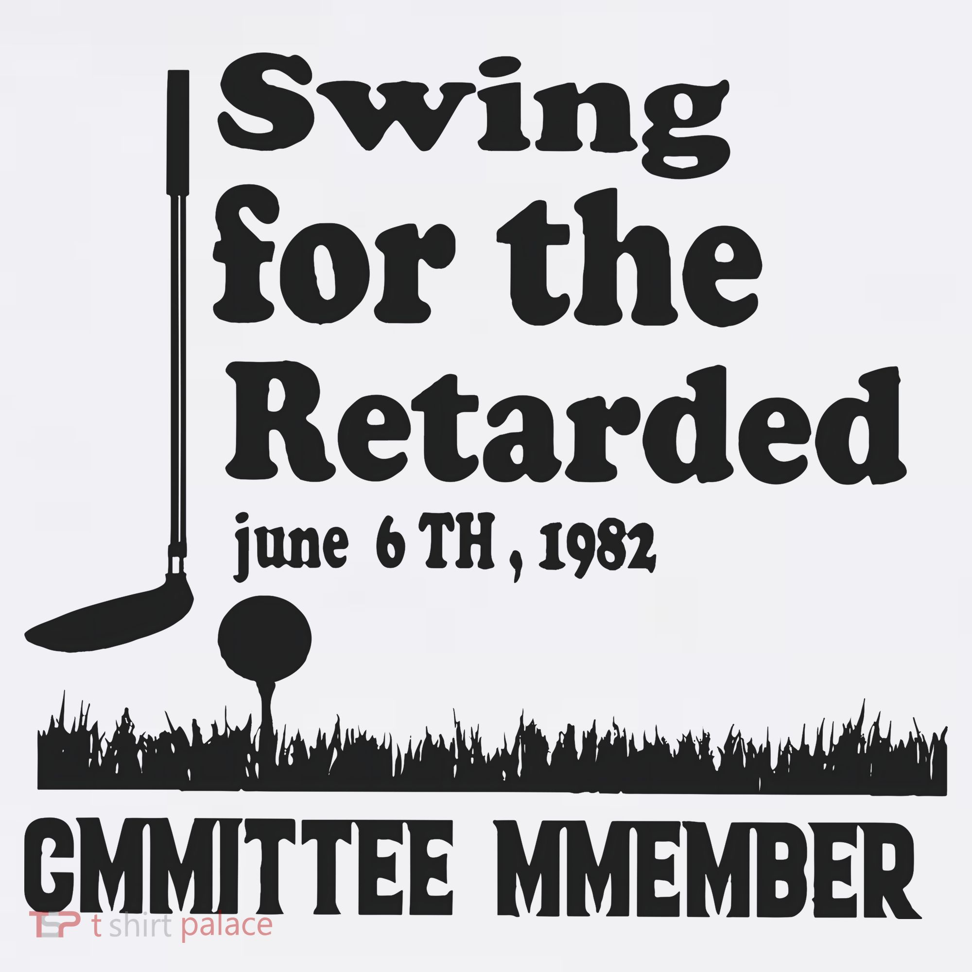 Golf Swing For The Retarded Committee Member Doggie Tank
