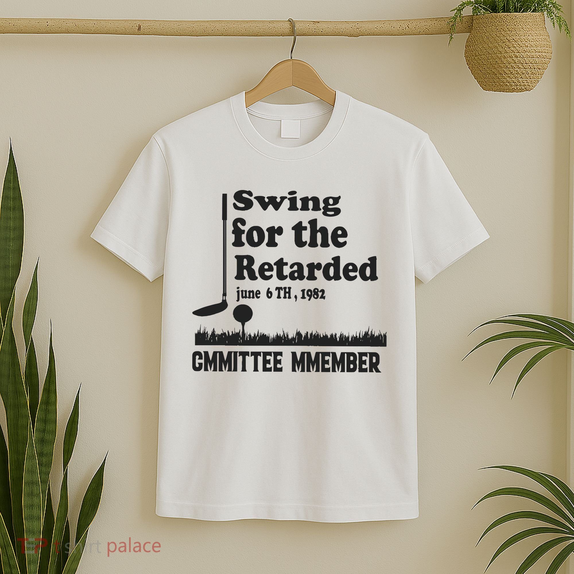 Golf Swing For The Retarded Committee Member T-Shirt