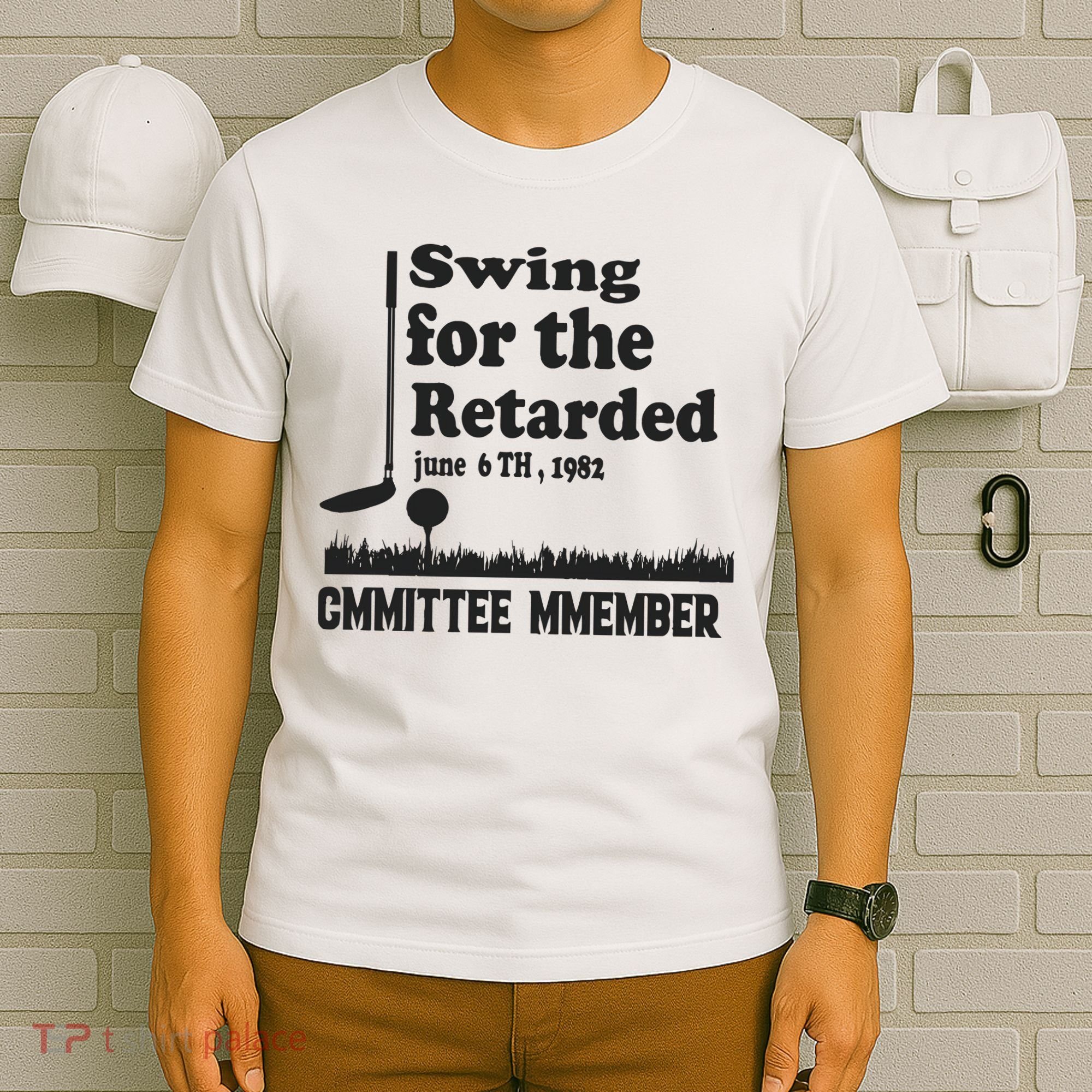 Golf Swing For The Retarded Committee Member T-Shirt