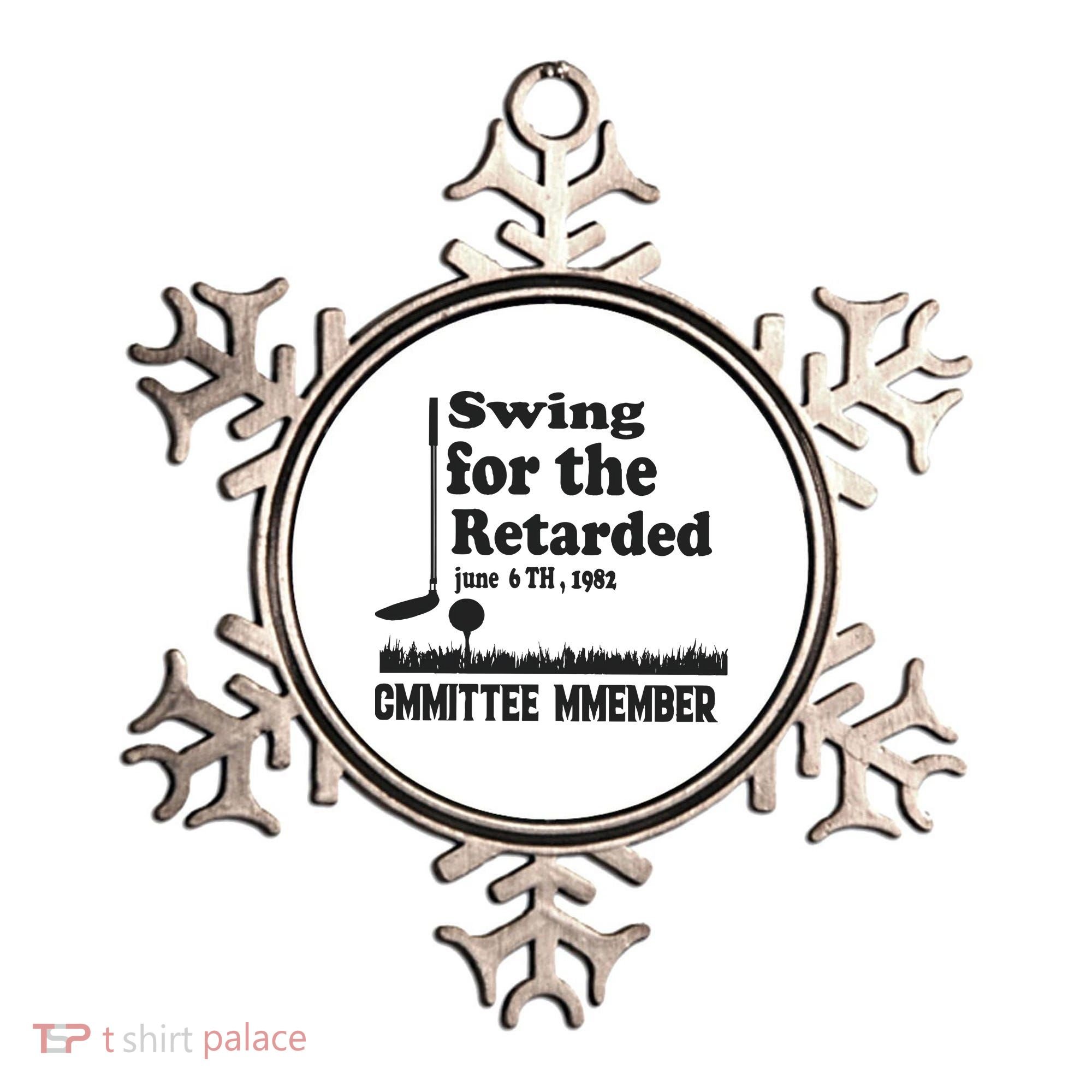 Golf Swing For The Retarded Committee Member Ornament