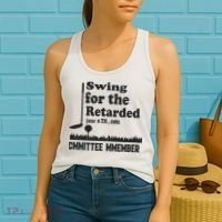 Golf Swing For The Retarded Committee Member Women's Tank Top thumb 2