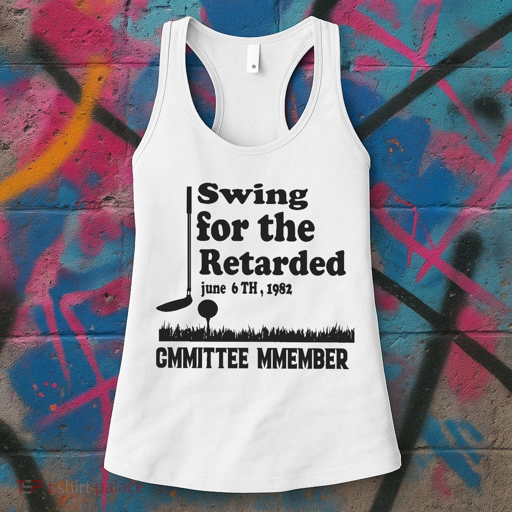 Golf Swing For The Retarded Committee Member Women's Tank Top