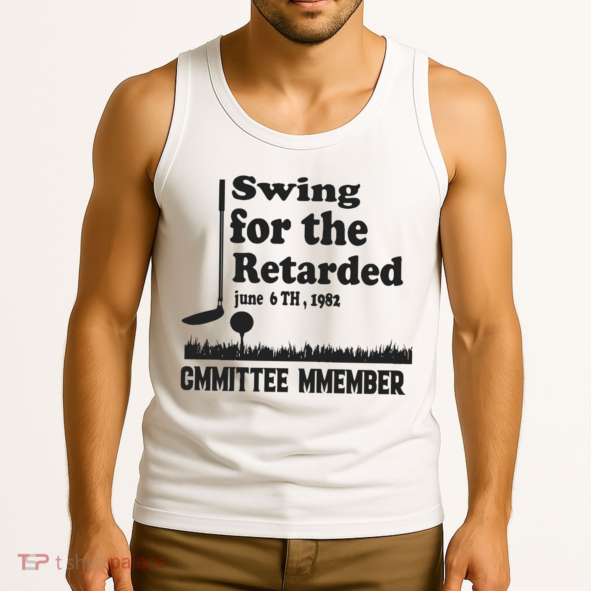 Golf Swing For The Retarded Committee Member Tank Top