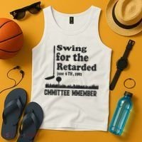 Golf Swing For The Retarded Committee Member Tank Top thumb 4